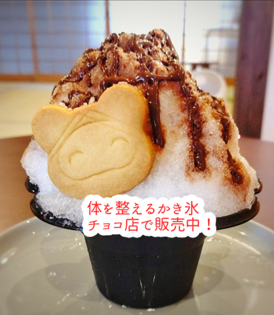 暑い夏は「かき氷を食べて」体の中から整えましょう！チョコのかき氷ありますよ...