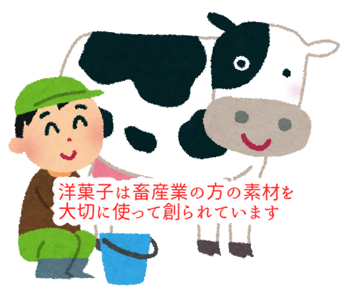 農家様や畜産業の方に支えられ洋菓子は創られています！...