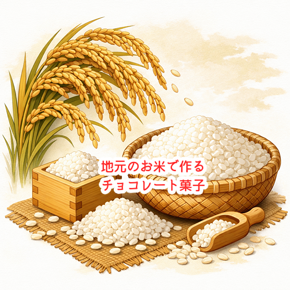 ポン菓子の思い出。地元のお米でチョコ菓子を創っています...