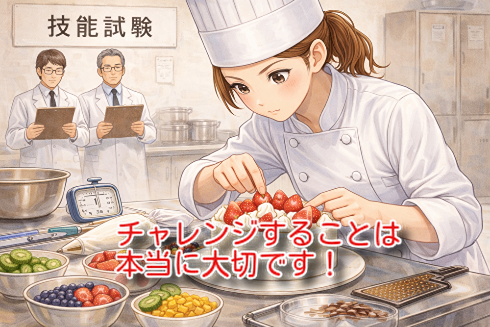 mikeには洋菓子一級技能士が２人います！技術を磨く大切ですね...