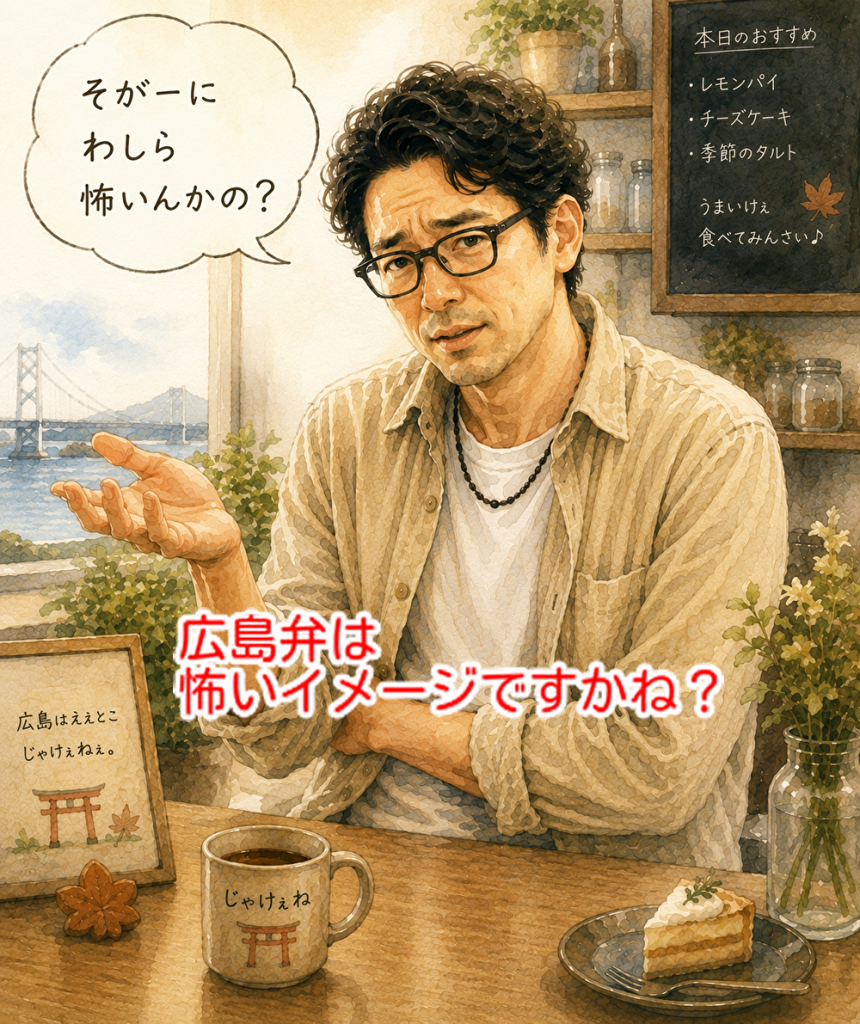 広島弁を使うキャラクター！ケーキでも作って欲しいな～...
