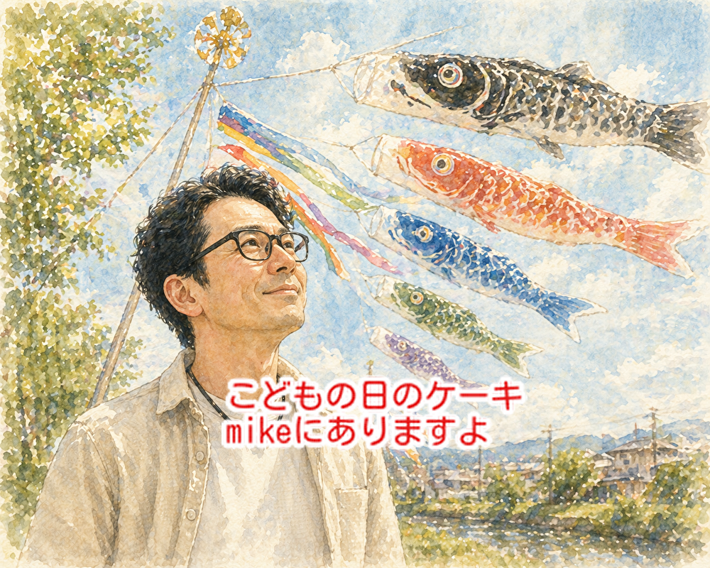 男子たるもの○○！こどもの日は限定ケーキを販売しています...