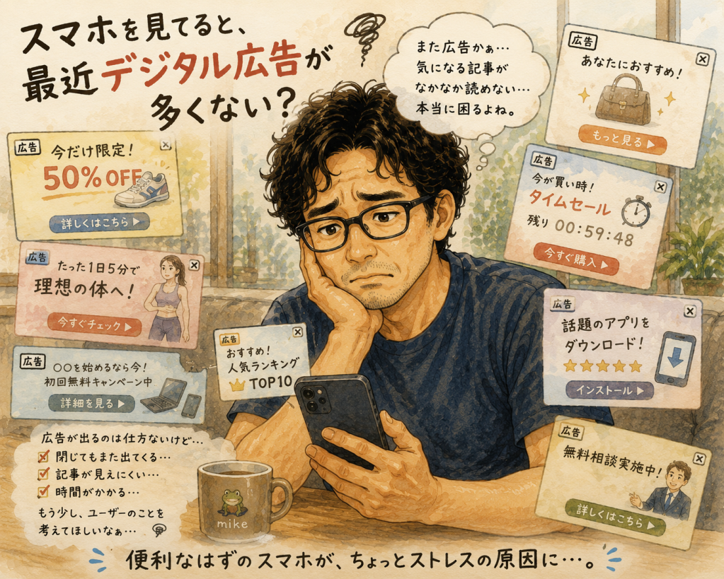 うざいほどのデジタル広告！これは宣伝になってるのかな？...