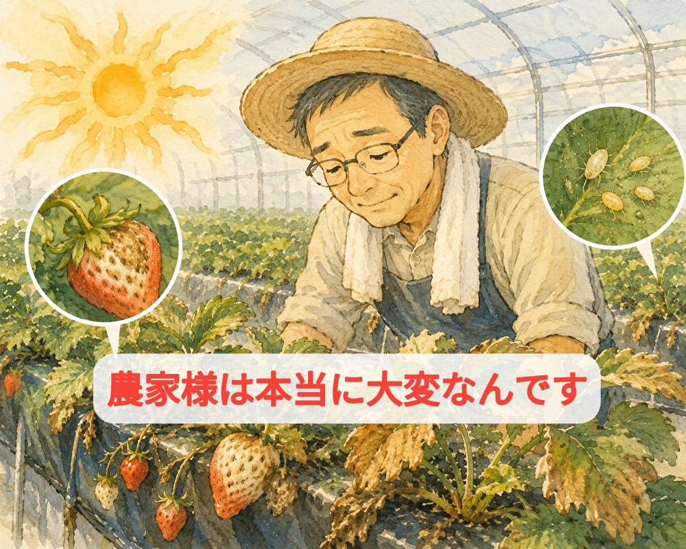 高温すぎて苺の入荷困難！お菓子に使う素材に影響が出ています...