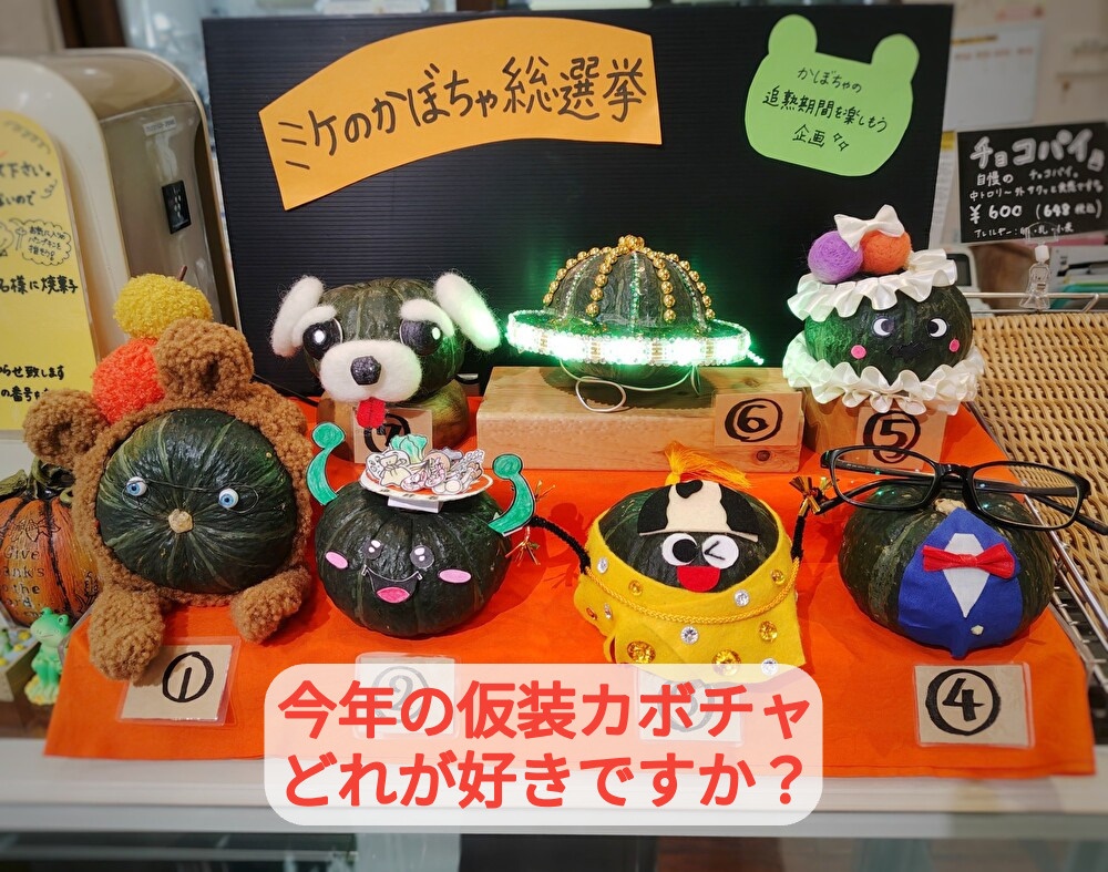 映画でイベントでひにくる！洋菓子店でかぼちゃの追熟を利用してこんな事をしてます...